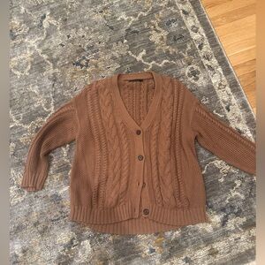 Jenni Kayne cable knit cardigan sweater